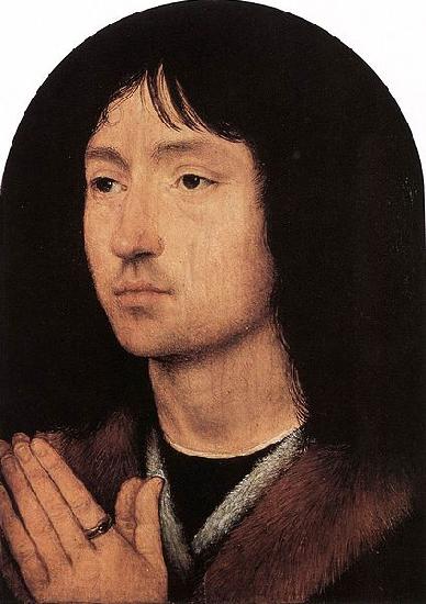 Hans Memling Portrait of a Young Man at Prayer oil painting picture